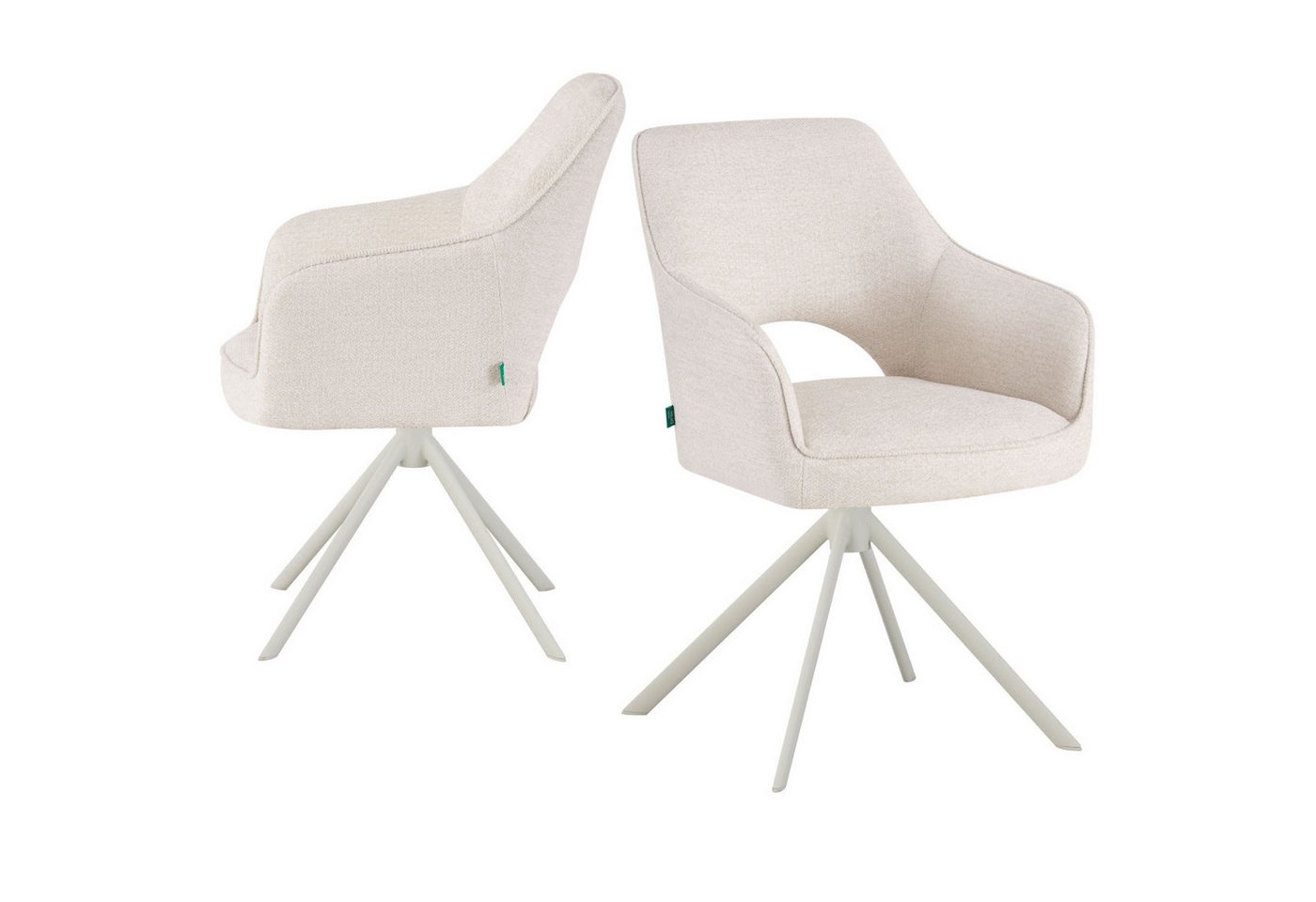DUBI Möbel Drehstuhl THOMAS-CLEO, 360° drehbar mit Rückholfunktion 2er-Set DUBI Möbel Drehstuhl THOMAS-CLEO, 360° drehbar mit Rückholfunktion 2er-Set von DUBI Möbel