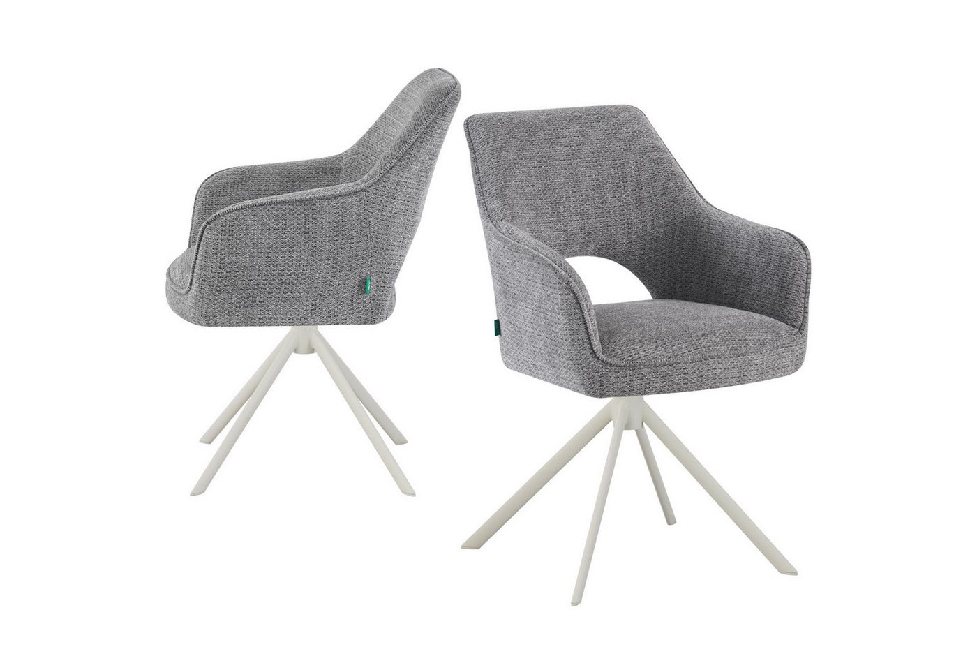 DUBI Möbel Drehstuhl THOMAS-CLEO, 360° drehbar mit Rückholfunktion 2er-Set DUBI Möbel Drehstuhl THOMAS-CLEO, 360° drehbar mit Rückholfunktion 2er-Set von DUBI Möbel