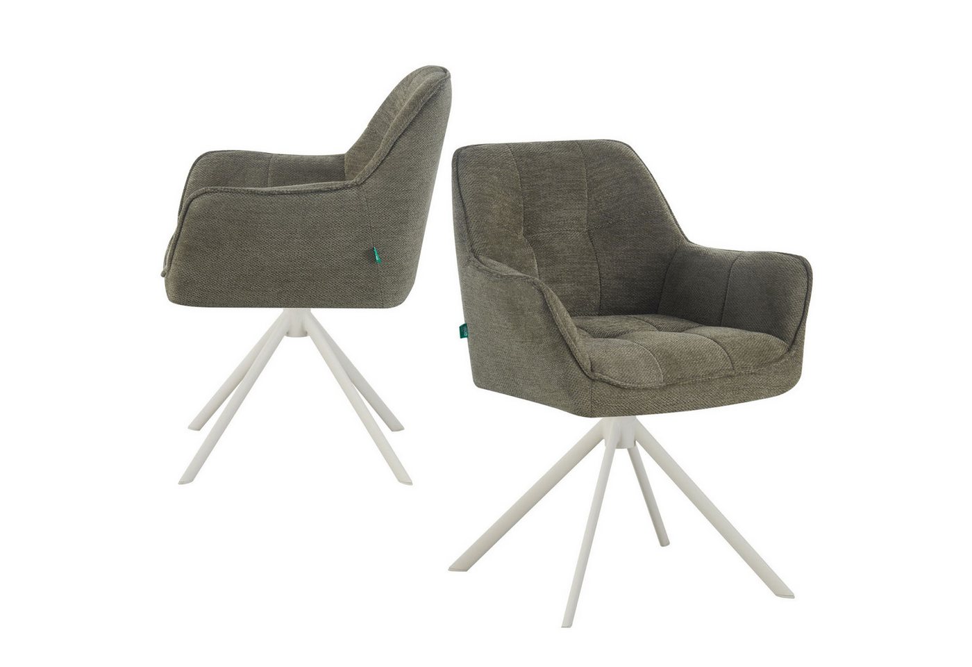 DUBI Möbel Drehstuhl THOMAS-DINA, 360° drehbar mit Rückholfunktion 2er-Set DUBI Möbel Drehstuhl THOMAS-DINA, 360° drehbar mit Rückholfunktion 2er-Set von DUBI Möbel