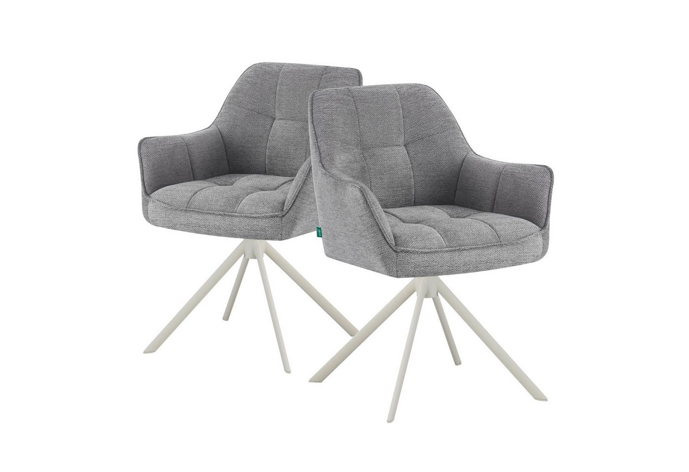 DUBI Möbel Drehstuhl THOMAS-DINA, 360° drehbar mit Rückholfunktion 2er-Set DUBI Möbel Drehstuhl THOMAS-DINA, 360° drehbar mit Rückholfunktion 2er-Set von DUBI Möbel