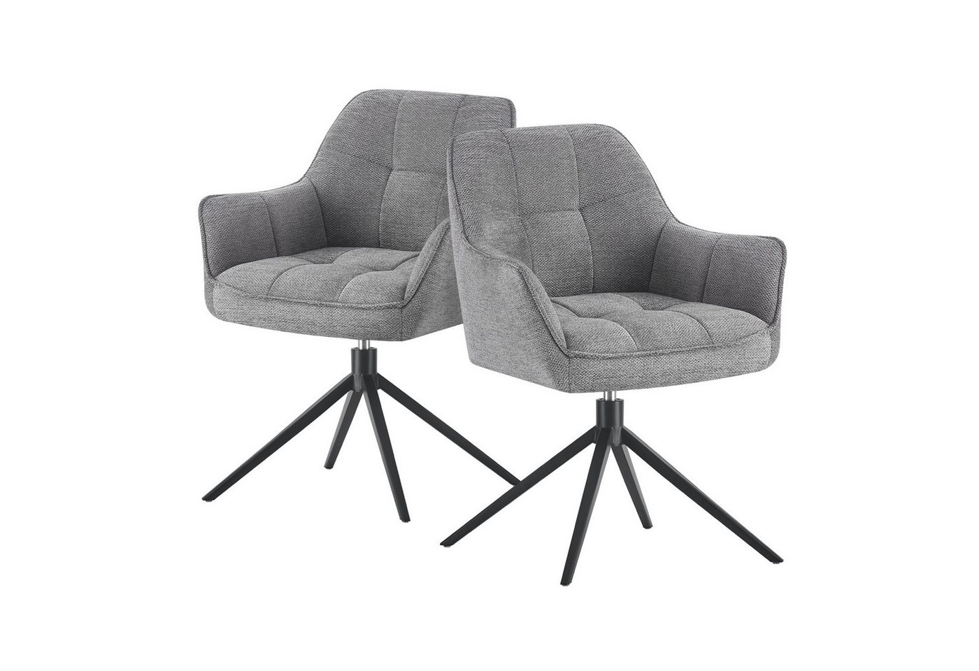 DUBI Möbel Drehstuhl THOMAS-MIRA, 360° drehbar mit Rückholfunktion 2er-Set DUBI Möbel Drehstuhl THOMAS-MIRA, 360° drehbar mit Rückholfunktion 2er-Set von DUBI Möbel