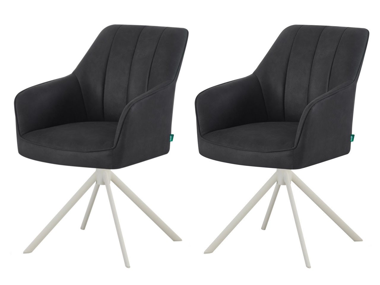 DUBI Möbel Drehstuhl THOMAS-NIKA 2er-Set, verschiedene Gestelle, Federkern, 2er-Set DUBI Möbel Drehstuhl THOMAS-NIKA 2er-Set, verschiedene Gestelle, Federkern, 2er-Set von DUBI Möbel