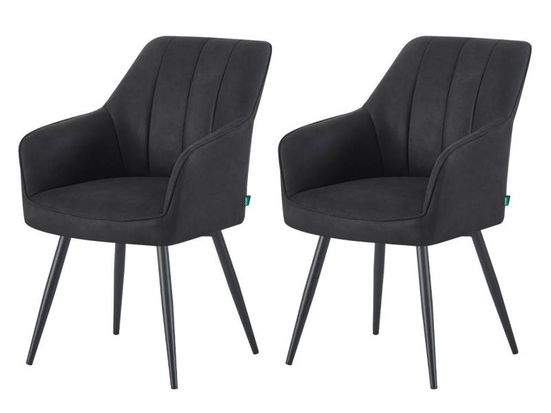 DUBI Möbel Drehstuhl THOMAS-NIKA 2er-Set, verschiedene Gestelle, Federkern, 2er-Set DUBI Möbel Drehstuhl THOMAS-NIKA 2er-Set, verschiedene Gestelle, Federkern, 2er-Set von DUBI Möbel