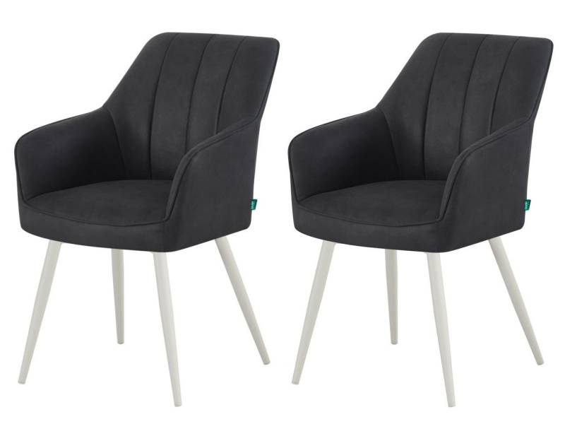 DUBI Möbel Drehstuhl THOMAS-NIKA 2er-Set, verschiedene Gestelle, Federkern, 2er-Set DUBI Möbel Drehstuhl THOMAS-NIKA 2er-Set, verschiedene Gestelle, Federkern, 2er-Set von DUBI Möbel