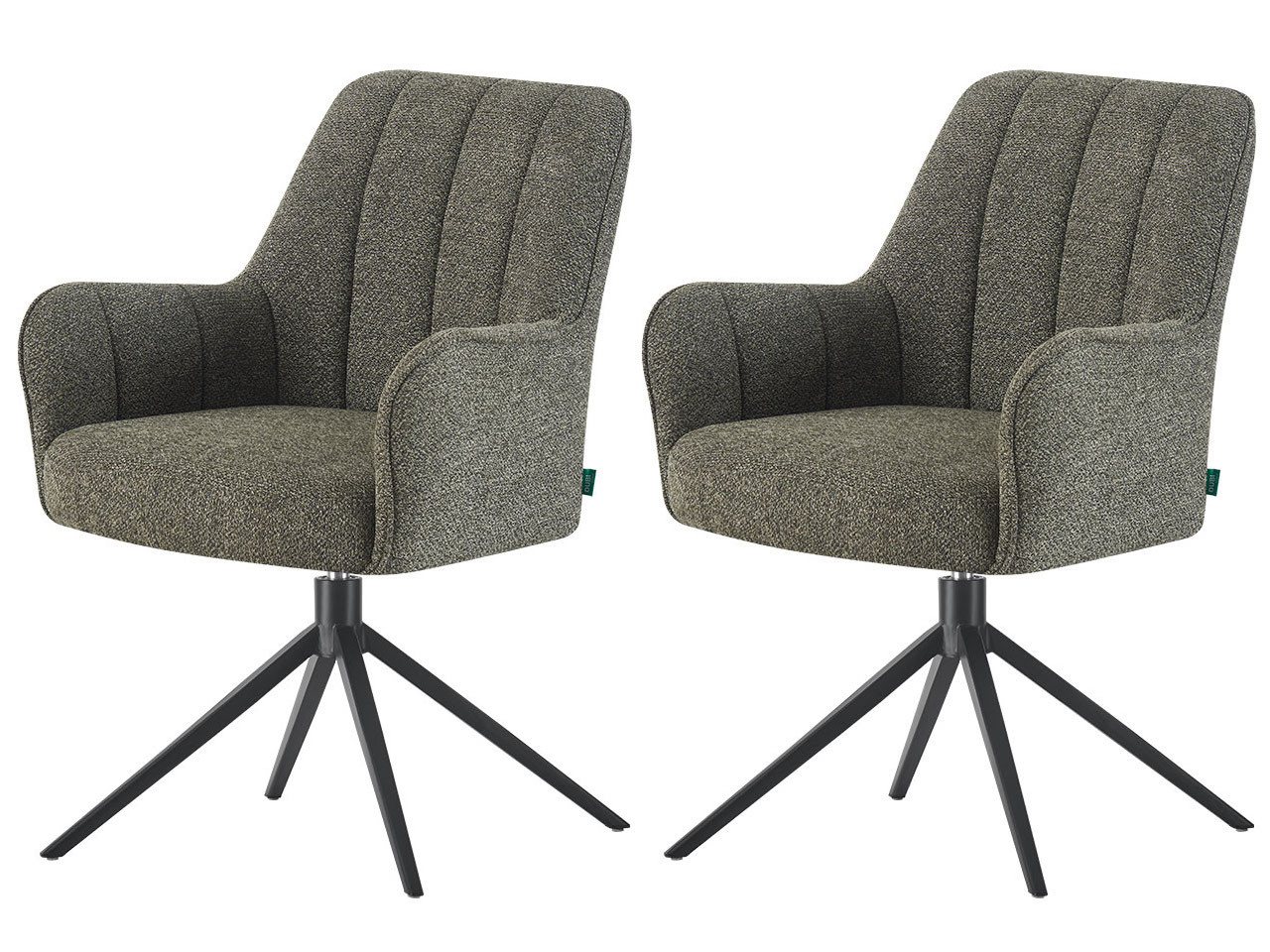DUBI Möbel Drehstuhl THOMAS-ROMY 2er-Set, verschiedene Gestelle, Federkern, 2er-Set DUBI Möbel Drehstuhl THOMAS-ROMY 2er-Set, verschiedene Gestelle, Federkern, 2er-Set von DUBI Möbel