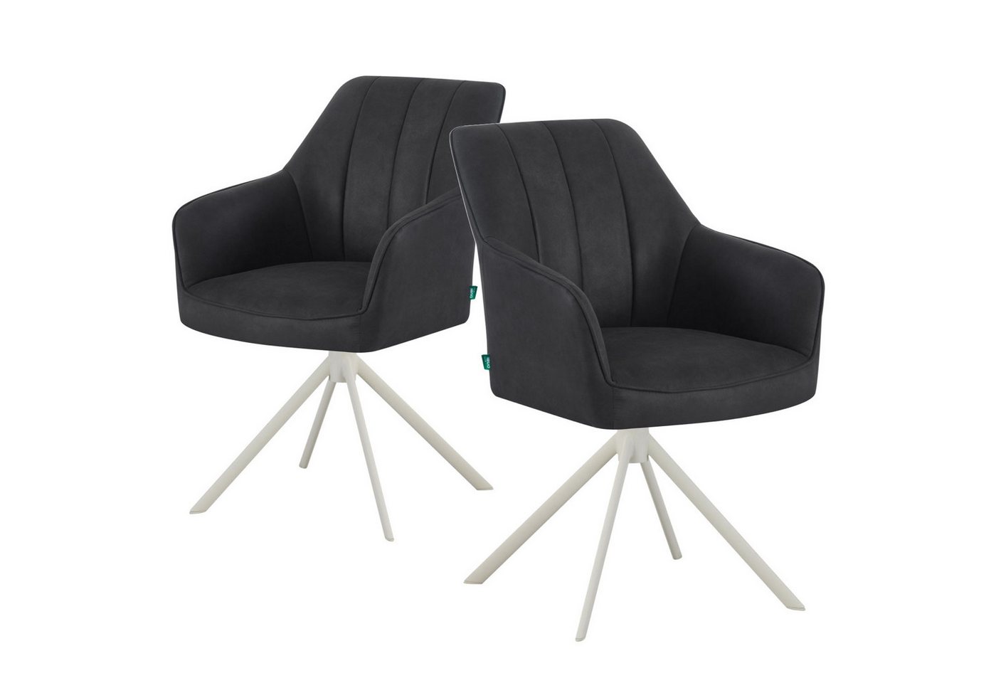 DUBI Möbel Drehstuhl THOMAS-VIVI, 360° drehbar mit Rückholfunktion 2er-Set DUBI Möbel Drehstuhl THOMAS-VIVI, 360° drehbar mit Rückholfunktion 2er-Set von DUBI Möbel