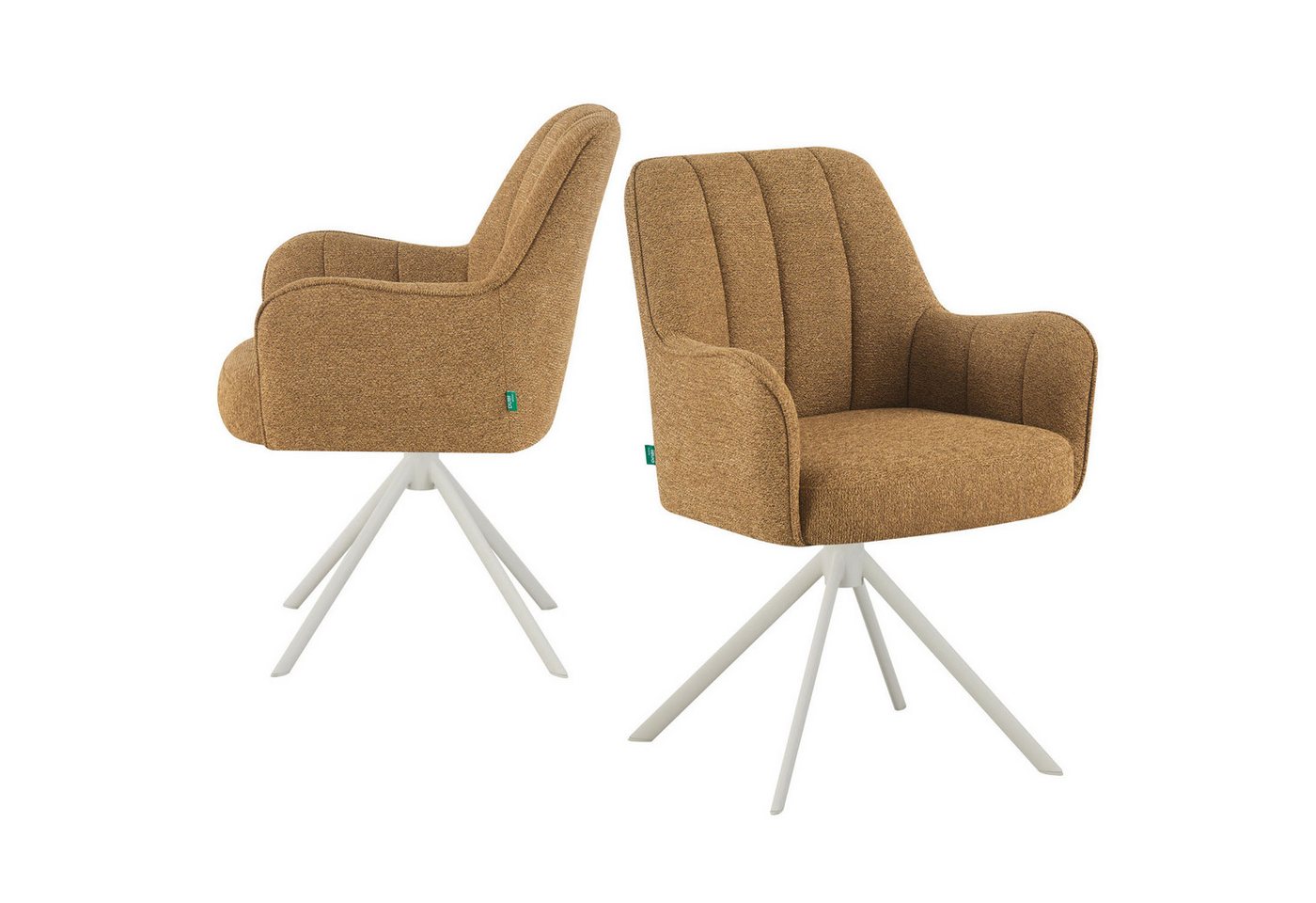 DUBI Möbel Drehstuhl THOMAS-ZURI, 360° drehbar mit Rückholfunktion 2er-Set DUBI Möbel Drehstuhl THOMAS-ZURI, 360° drehbar mit Rückholfunktion 2er-Set von DUBI Möbel