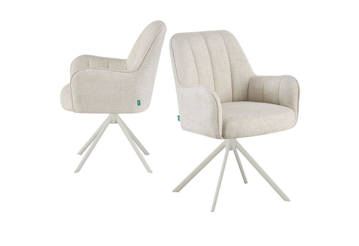 DUBI Möbel Drehstuhl THOMAS-ZURI, 360° drehbar mit Rückholfunktion 2er-Set DUBI Möbel Drehstuhl THOMAS-ZURI, 360° drehbar mit Rückholfunktion 2er-Set von DUBI Möbel