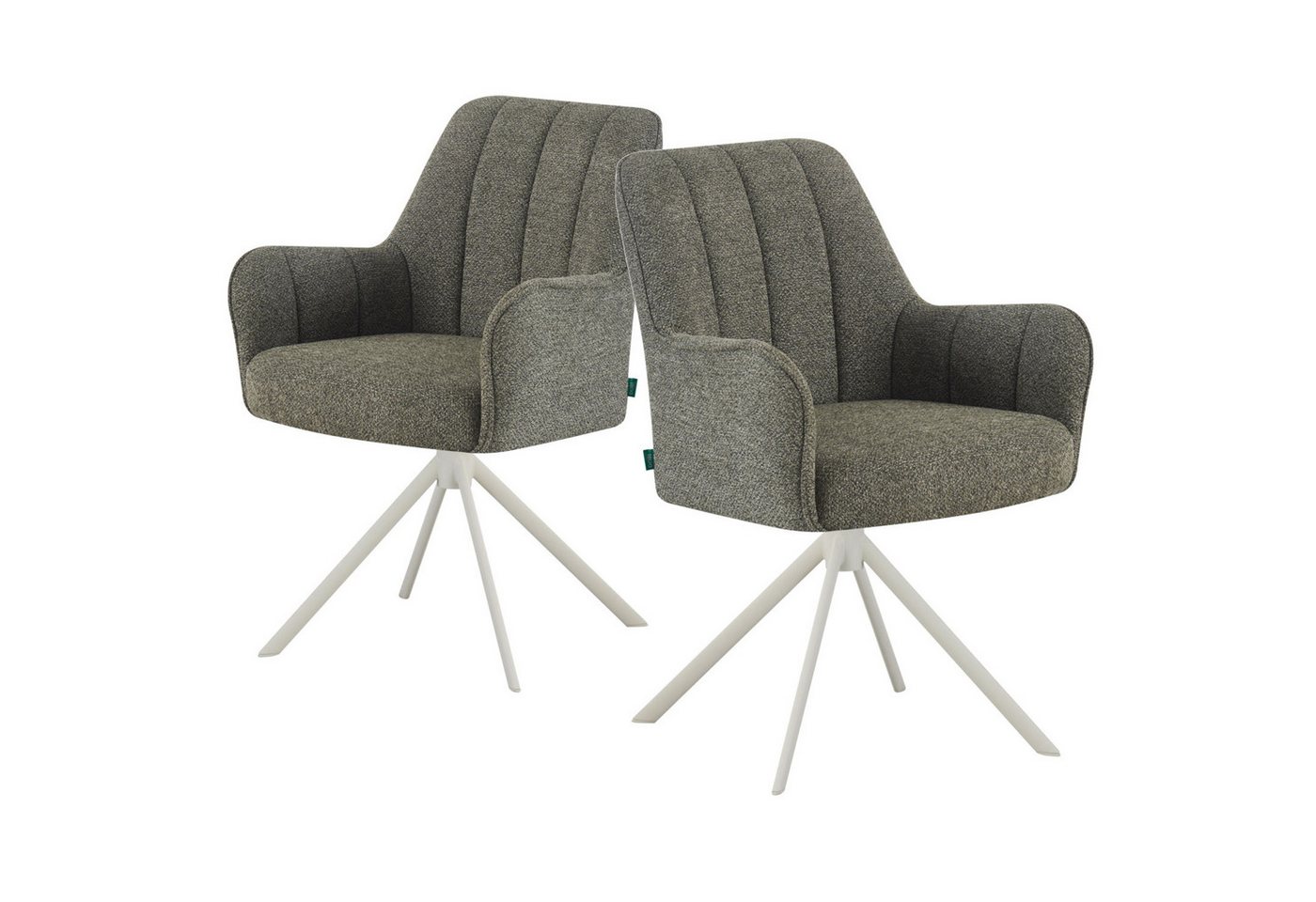 DUBI Möbel Drehstuhl THOMAS-ZURI, 360° drehbar mit Rückholfunktion 2er-Set DUBI Möbel Drehstuhl THOMAS-ZURI, 360° drehbar mit Rückholfunktion 2er-Set von DUBI Möbel