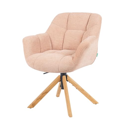 DUBI Möbel Esszimmerstuhl Mika-Iven, Rosa, Gestell 360° drehbar, höhenverstellbar, Eiche geölt Natur DUBI Möbel Esszimmerstuhl Mika-Iven, Rosa, Gestell 360° drehbar, höhenverstellbar, Eiche geölt Natur von DUBI Möbel