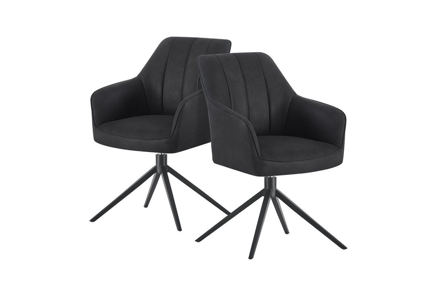DUBI Möbel Drehstuhl THOMAS-MILA, 360° drehbar mit Rückholfunktion 2er-Set DUBI Möbel Drehstuhl THOMAS-MILA, 360° drehbar mit Rückholfunktion 2er-Set von DUBI Möbel