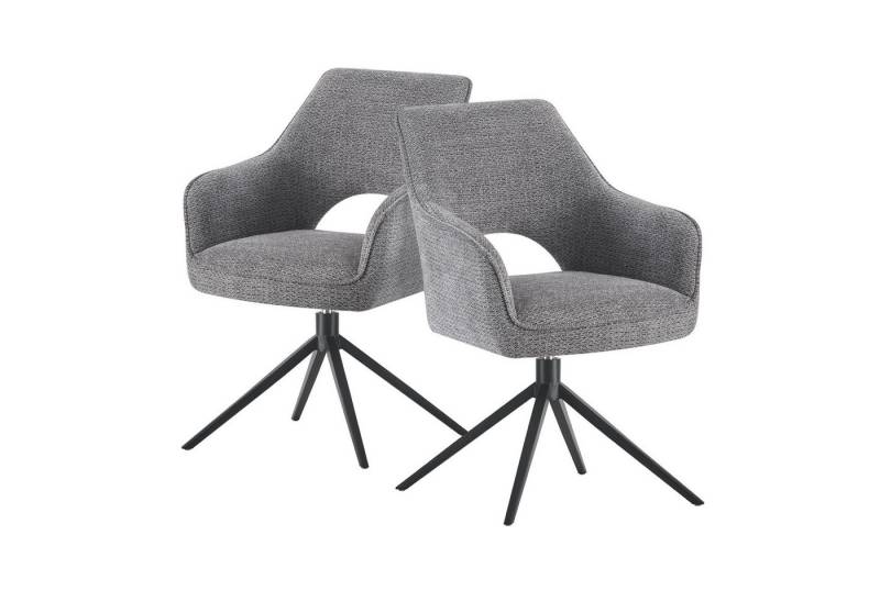 DUBI Möbel Drehstuhl THOMAS-ANNA, 360° drehbar mit Rückholfunktion 2er-Set von DUBI Möbel