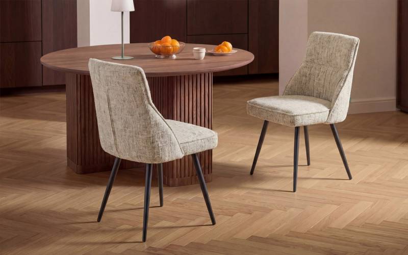 DUBI Möbel Polsterstuhl MIRELA, 360° drehbar mit Rückholfunktion 2er-Set DUBI Möbel Polsterstuhl MIRELA, 360° drehbar mit Rückholfunktion 2er-Set von DUBI Möbel