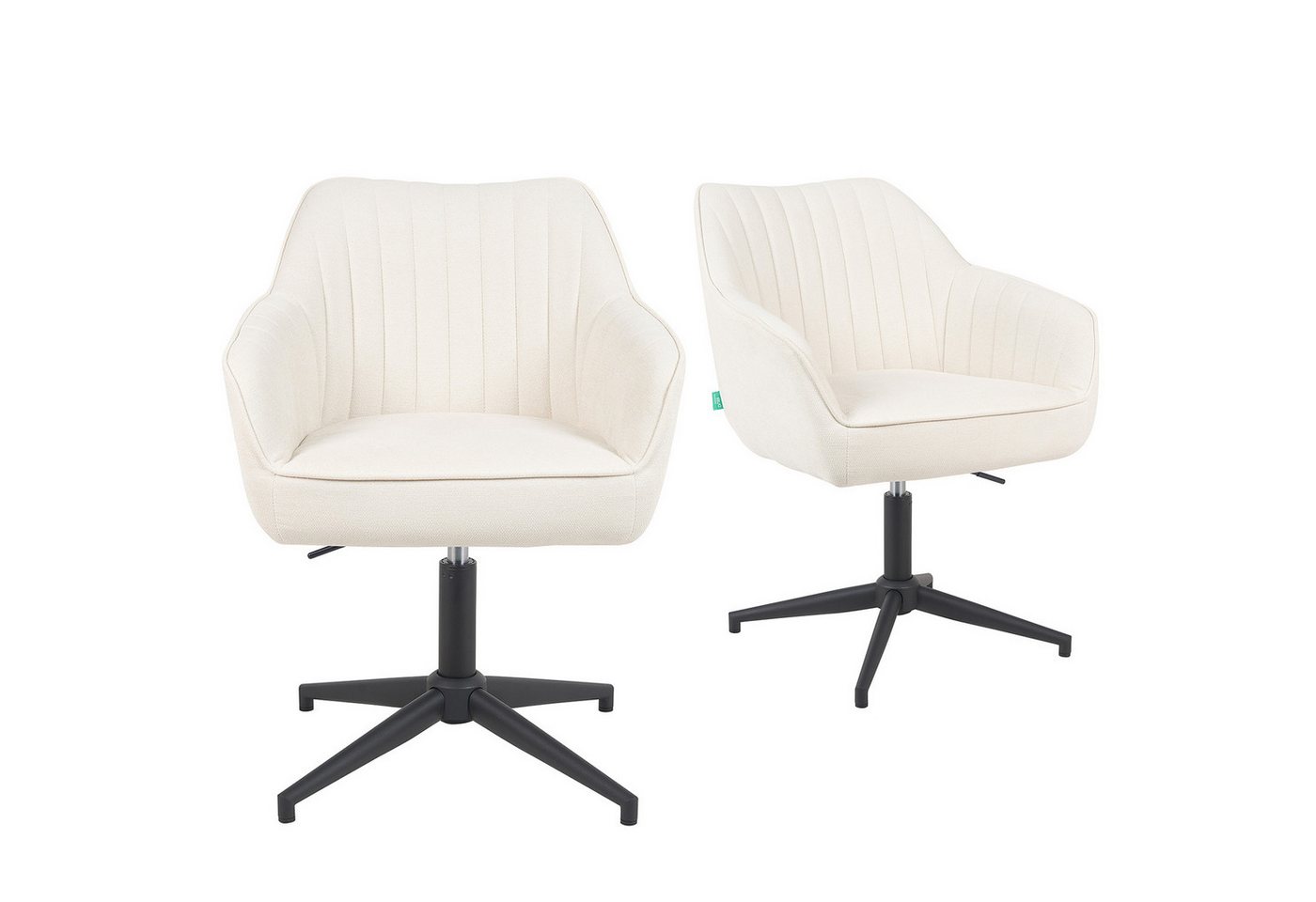 DUBI Möbel Polsterstuhl Mika-Caro 2er-Set, Federkern, 360° drehbar & höhenverstellbar im 2er-Set DUBI Möbel Polsterstuhl Mika-Caro 2er-Set, Federkern, 360° drehbar & höhenverstellbar im 2er-Set von DUBI Möbel