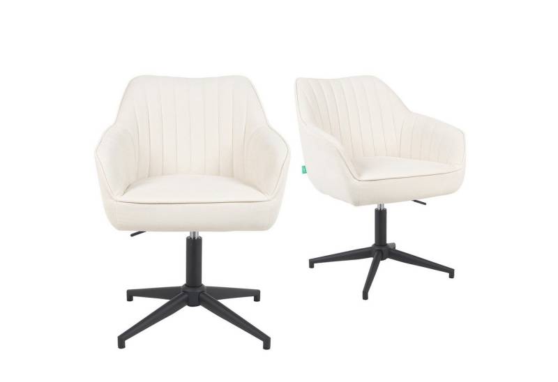 DUBI Möbel Polsterstuhl Mika-Caro 2er-Set, Federkern, 360° drehbar & höhenverstellbar im 2er-Set DUBI Möbel Polsterstuhl Mika-Caro 2er-Set, Federkern, 360° drehbar & höhenverstellbar im 2er-Set von DUBI Möbel