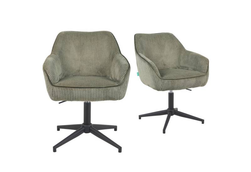 DUBI Möbel Polsterstuhl Mika-Caro 2er-Set, Federkern, 360° drehbar & höhenverstellbar im 2er-Set DUBI Möbel Polsterstuhl Mika-Caro 2er-Set, Federkern, 360° drehbar & höhenverstellbar im 2er-Set von DUBI Möbel
