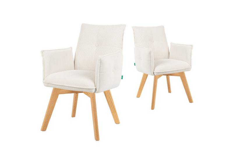 DUBI Möbel Polsterstuhl Mika-Emil 2er-Set, Federkern, Eiche geölt, 360° drehbar im 2er-Set DUBI Möbel Polsterstuhl Mika-Emil 2er-Set, Federkern, Eiche geölt, 360° drehbar im 2er-Set von DUBI Möbel