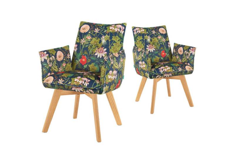 DUBI Möbel Polsterstuhl Mika-Emil 2er-Set, Federkern, Eiche geölt, 360° drehbar im 2er-Set DUBI Möbel Polsterstuhl Mika-Emil 2er-Set, Federkern, Eiche geölt, 360° drehbar im 2er-Set von DUBI Möbel