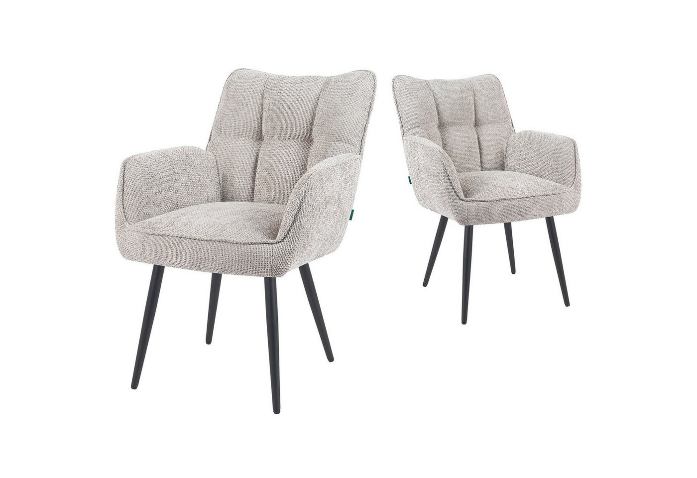 DUBI Möbel Drehstuhl Mika-Enya, Federkernpolsterung, pulverbeschichtet im 2er-Set DUBI Möbel Drehstuhl Mika-Enya, Federkernpolsterung, pulverbeschichtet im 2er-Set von DUBI Möbel