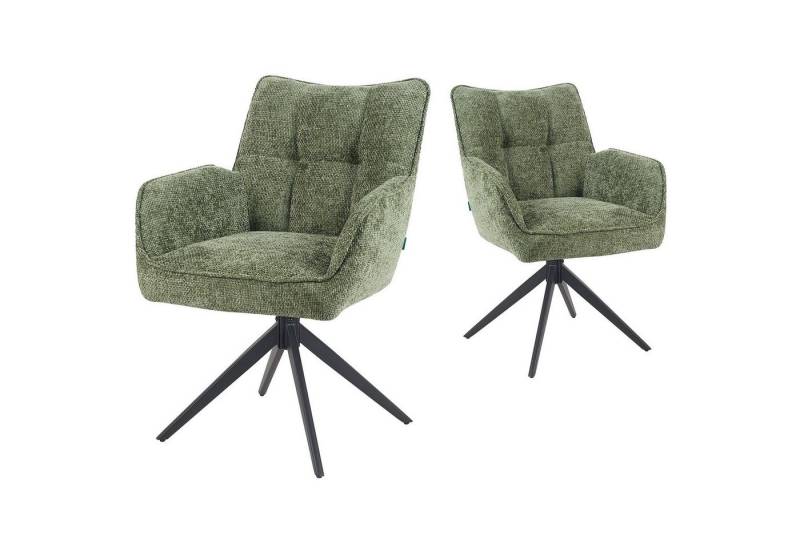 DUBI Möbel Drehstuhl Mika-Enya, Federkern, pulverbeschichtet, 360° drehbar im 2er-Set DUBI Möbel Drehstuhl Mika-Enya, Federkern, pulverbeschichtet, 360° drehbar im 2er-Set von DUBI Möbel