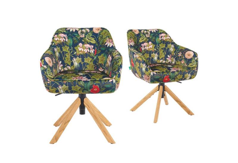 DUBI Möbel Polsterstuhl Mika-Luis, Federkern, Eiche geölt, 360° drehbar & höhenverstellbar im 2er-Set DUBI Möbel Polsterstuhl Mika-Luis, Federkern, Eiche geölt, 360° drehbar & höhenverstellbar im 2er-Set von DUBI Möbel