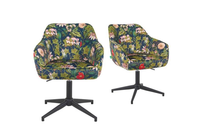 DUBI Möbel Polsterstuhl Mika-Maya 2er-Set, Federkern, pulverbeschichtet, 360° drehbar im 2er-Set DUBI Möbel Polsterstuhl Mika-Maya 2er-Set, Federkern, pulverbeschichtet, 360° drehbar im 2er-Set von DUBI Möbel