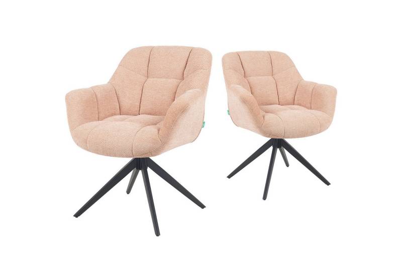 DUBI Möbel Polsterstuhl Mika-Mila 2er-Set, pulverbeschichtet, 360° drehbar im 2er-Set DUBI Möbel Polsterstuhl Mika-Mila 2er-Set, pulverbeschichtet, 360° drehbar im 2er-Set von DUBI Möbel