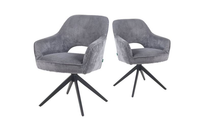 DUBI Möbel Drehstuhl Mika-Nils, Federkern, pulverbeschichtet, 360° drehbar im 2er-Set DUBI Möbel Drehstuhl Mika-Nils, Federkern, pulverbeschichtet, 360° drehbar im 2er-Set von DUBI Möbel