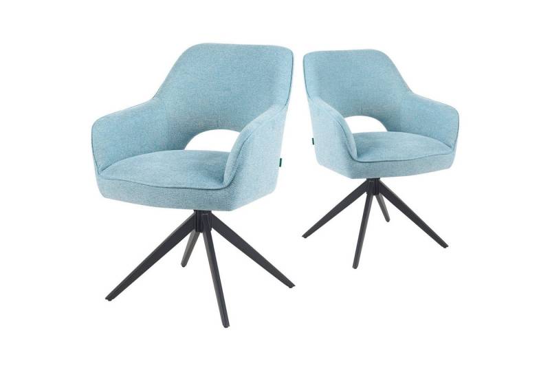 DUBI Möbel Drehstuhl Mika-Nils, Federkern, pulverbeschichtet, 360° drehbar im 2er-Set DUBI Möbel Drehstuhl Mika-Nils, Federkern, pulverbeschichtet, 360° drehbar im 2er-Set von DUBI Möbel