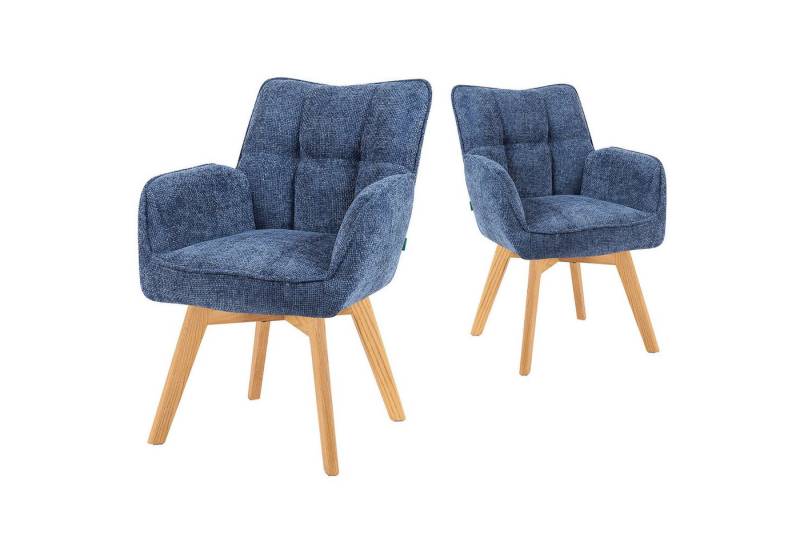DUBI Möbel Polsterstuhl Mika-Theo, Federkern, Eiche geölt, 360° drehbar im 2er-Set DUBI Möbel Polsterstuhl Mika-Theo, Federkern, Eiche geölt, 360° drehbar im 2er-Set von DUBI Möbel