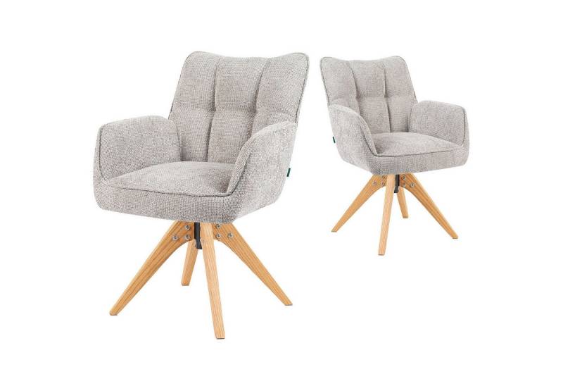 DUBI Möbel Polsterstuhl Mika-Theo, Federkern, Eiche geölt, 360° drehbar im 2er-Set DUBI Möbel Polsterstuhl Mika-Theo, Federkern, Eiche geölt, 360° drehbar im 2er-Set von DUBI Möbel
