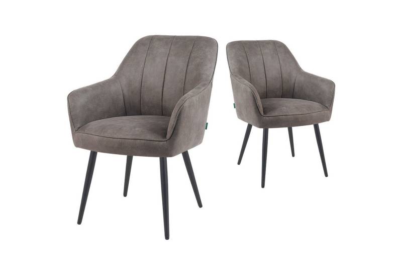 DUBI Möbel Polsterstuhl Mika-Timo 2er-Set, Federkern, pulverbeschichtet, 360° drehbar im 2er-Set DUBI Möbel Polsterstuhl Mika-Timo 2er-Set, Federkern, pulverbeschichtet, 360° drehbar im 2er-Set von DUBI Möbel