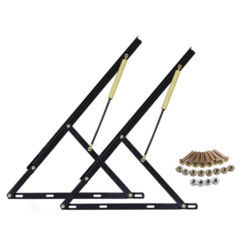 Aufwärts hydraulische Hebebettmechanismus, Pneumatischer Hebemechanismus for Stauraumbetten, Klappbare Federscharniere, Große Hebescharniere, Stauraumlift for Schlafsofas, 7 Größen(Black,90cm/35in) von DUBTEDHOU