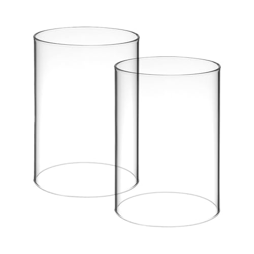 Brom-Silikatglasrohr, Glas-Zylinder-Kerzenhalter 2er-Pack 10x7x7 cm Brom-Silikatglasrohr, Glas-Zylinder-Kerzenhalter 2er-Pack 10x7x7 cm von DUBTEDHOU