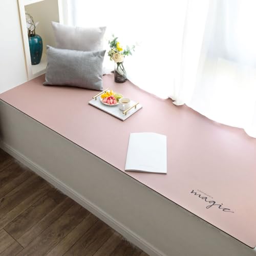 DUBTEDHOU Fensterkissen, Benutzerdefinierte Fensterbank-Schutzmatte, Mehrfarbig, mehrere Größen(Pink,250x60cm (8.2x2ft)) von DUBTEDHOU