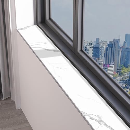 DUBTEDHOU PVC-Schmalfensterkissen, Fensterbankmatte Weiß Mehrere Größen(White a,60x15cm (23 5/8" x5 7/8")) von DUBTEDHOU