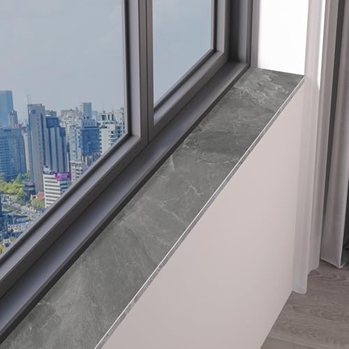 DUBTEDHOU Fensterkissen, PVC-Fensterbankmatte, Grau, mehrere Größen(Gray a,100x40cm (39 3/8" x15 3/4")) von DUBTEDHOU