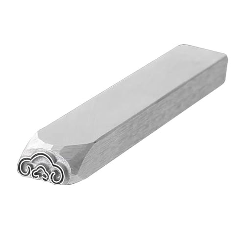 DUBTEDHOU Metallstanzwerkzeuge, Metallmusterstangen, Aus Stahl gefertigter Metallstempel, Schmuckstempel-Set, DIY-Kunststanzer for Leder, Holz(Figure6) von DUBTEDHOU