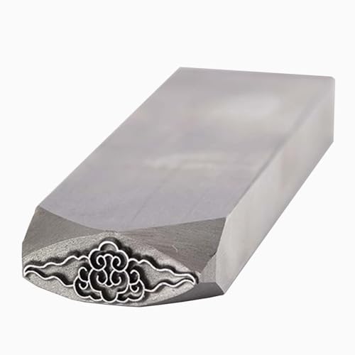 DUBTEDHOU Metallstanzwerkzeuge, Metallmusterstangen, Stahl-Metallstempel-Set for Schmuck, Gold, Silber, Messing, Leder(Figure5) von DUBTEDHOU