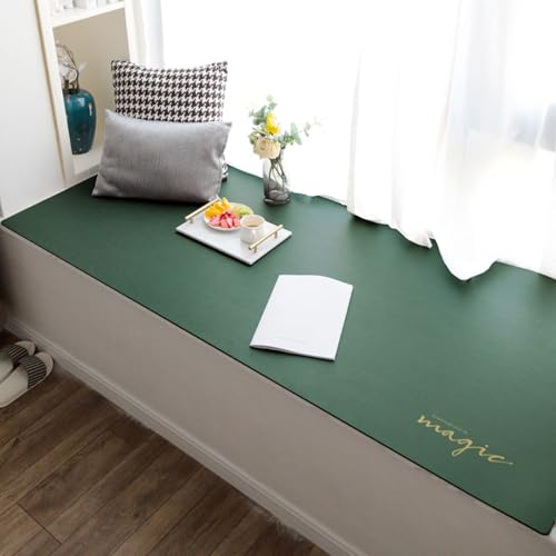 DUBTEDHOU PVC-Schmalfensterkissen, Benutzerdefinierte Fensterbank-Schutzmatte, Mehrfarbig, mehrere Größen(Green,150x70cm (4.9x2.3ft)) von DUBTEDHOU