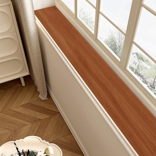DUBTEDHOU PVC-Schmalfensterkissen, Innenfensterbrett und Arbeitsplatten-Matten-hölzernes Korn 1.3mm Starke mehrfache Größen(Style a,130x40cm (51.2x15.7)) von DUBTEDHOU
