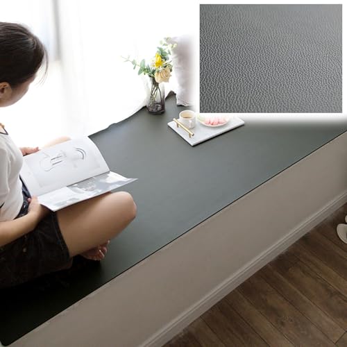 DUBTEDHOU PVC-Schmalfensterkissen, wasserdichte, rutschfeste Fensterbankmatte, Mehrfarbig, mehrere Größen, zuschneidbar(Gray B,160x80cm (63x31.5in)) von DUBTEDHOU