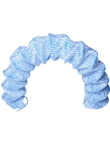 DUBTEDHOU Stahldrahtwasserleitungsnetz, 4 Zoll perforiertes französisches Abflussrohr mit Nicht gewebter Filterschicht, blau, mehrere Größen(16ft) von DUBTEDHOU