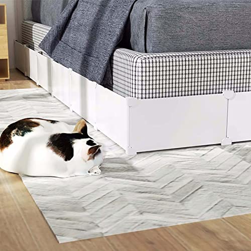 DUBTEDHOU Unter dem Möbelblock, Spielzeugblocker for unter dem Bett, L-förmig, 2er-Pack, Verschiedene Größen(L(200+150) XH17cm) von DUBTEDHOU