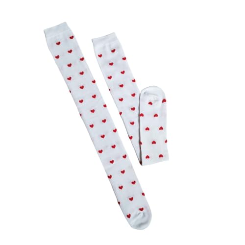 DUBTEDHOU Wärme Strümpfe im Winter, Damen Kompressions-Kniestrümpfe, 3er-Pack, mehrfarbig, Einheitsgröße(A white 3 pairs) von DUBTEDHOU