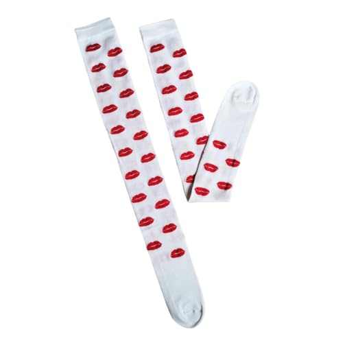 DUBTEDHOU Wärme Strümpfe im Winter, Damen Kompressions-Kniestrümpfe, 3er-Pack, mehrfarbig, Einheitsgröße(Y white 3 pairs) von DUBTEDHOU