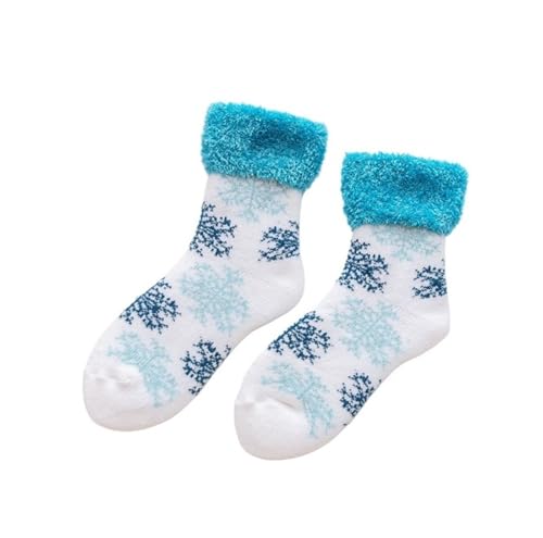 DUBTEDHOU Wärme Strümpfe im Winter, Herren Damen Thermo Winter Skistiefel Socken 2er Pack Mehrfarbig(B) von DUBTEDHOU