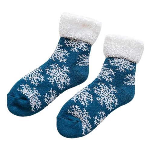 DUBTEDHOU Wärme Strümpfe im Winter, Warme und dicke Damensocken mit Weihnachtsdruck, mehrfarbig(C2 Double) von DUBTEDHOU