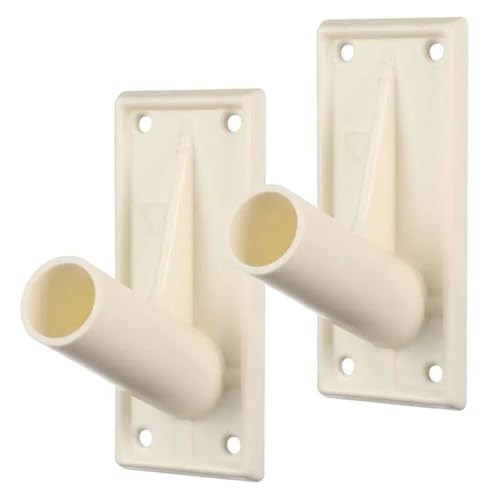DUBTEDHOU Wandgestützte Flaggen, 2 Pcs Kunststoff Fahnenmast Montage Halterung Wand Ecke 11x7x5cm von DUBTEDHOU