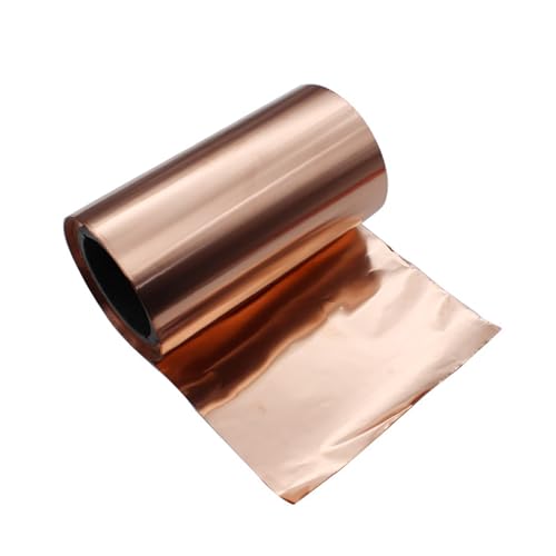 DUBTEDHOU Weiche Kupfer-Metallplatten, Pure Copper Sheet Thickness 0.05mm to 1mm Multiple Sizes(0.1x50x1000mm 1pc) von DUBTEDHOU